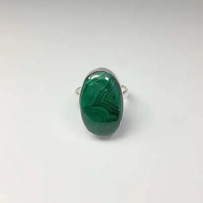 Valentine Gift Malachite Gemstone Solid 925 Sterling Silver Handmade Ring SR1341 • $15.28