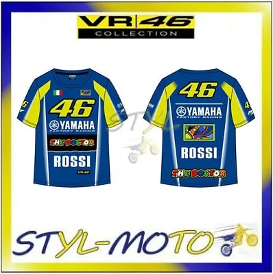 YDKTS314709 T-Shirt Baby Kid Yamaha M1 VR46 Valentino Rossi Size 1/2 2018 • £33.19