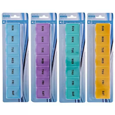 1 NEW JUMBO LARGE Pill Box Case Organizer Medicine Vitamins 7 Day Holder Weekly • $6.49