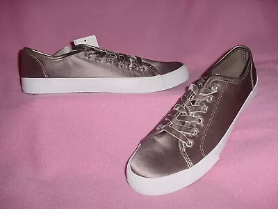 PEWTER Satin Stylish TENNIES  JENA  By Mossimo Supply 10M ~ 11M   NEW  FREE SHIP • $19