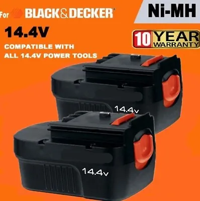 2Pack For BLACK & DECKER 14.4V Slide Battery HPB14 FIRESTORM FSB14 499936-34 A14 • $28