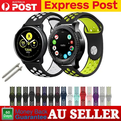 For Samsung Galaxy Watch 4 Gear S3 Active 2 Nokia Band Silicone Sport Wrist Band • $7.44