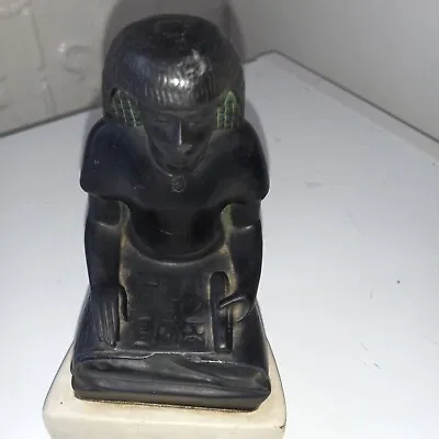 $65 • Buy Vintage Alva Studios Egyptian Sculpture  The Scribe  1955, Nebmerutef