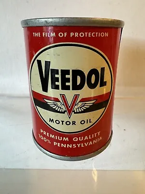 VEEDOL Motor Oil / Advertising Tin Litho Can / Penny Bank • $44.99