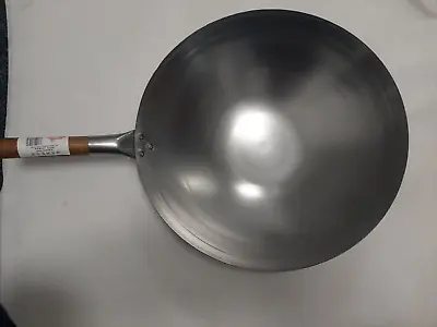 Hancock 16  (40cm) RBW16 Commercial Quality Round Based Carbon Steel Wok • £25.95