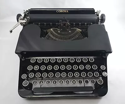 Vintage 1935 Smith Corona Standard Portable Typewriter & Case • $175