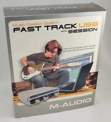 M-Audio Fast Track USB With Session Music Creation System Includes 6' Cable • $34.75