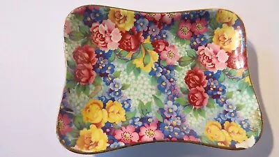 Vintage Royal Winton Chintz Floral Flowers Roses  Pin Dish Plate • $12