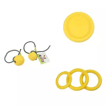 Interactive Pet Toy Durable Rubber Ball And Lightweight Frisbee Enhance Bonding • $16.32