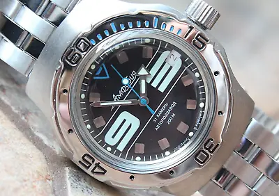 Vostok Amphibian Diver Mechanical Auto Winding Wrist Watch 160558 • $114.99