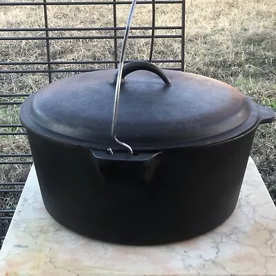 Vintage Cajun Classic 9 Quart Cast Iron Dutch Oven Made In USA • $149