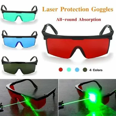 New Laser Colourful Safety Glasses Protection Goggles Eye Spectacles Protective • £18.98