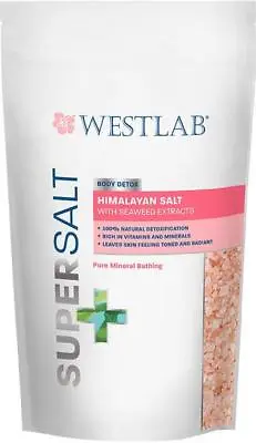 Westlab Himalayan Body Cleanse Supersalt 1kg- With Seaweedlemon & Rose • $14.52