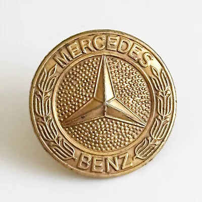 1984-93 Mercedes-Benz W201 W210 Hood Grille Emblem Vintage Genuine OEM GOLD • $99
