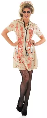 Zombie Nurse Costume - Womens Fancy Dress Halloween • £19.99