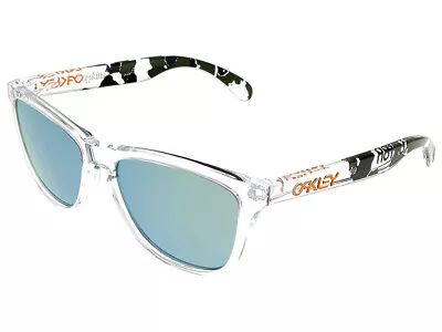 Oakley Frogskins Eric Koston Sunglasses 24-436 Clear Camo/Emerald Iridium • $129.99