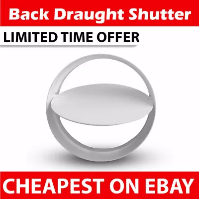 100 Mm 4  Back Draft Draught Backdraught Shutter Inline Extractor Fan Ducting • £6.99