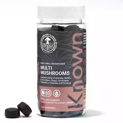 Known Nutrition Mushroom Complex (Ve) Maitake Lion's Mane Chaga.. | 60 Gummies • £9.99