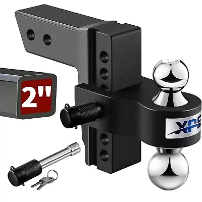 Adjustable Trailer Hitch Fits 2  Receiver 6  Drop Hitch Ball Mount 12500 GTW • $115