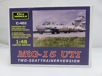 Ciro Models MIG-15 UTI 2-Seat Trainer CONVERSION SET For Tamiya 1/48 RESIN Kit • $79.92