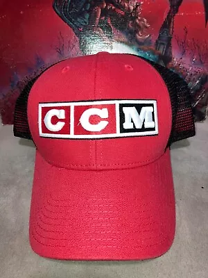 $12 • Buy NHL CCM Hockey Canadian Flag Trucker Snapback Hat Cap Pro Ok'd Athletic Equipmen