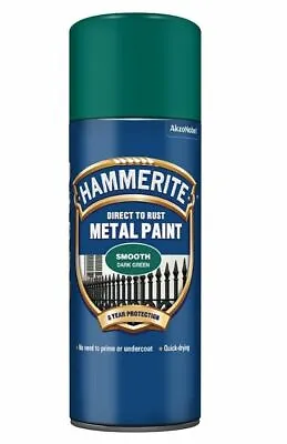 Hammerite - Direct To Rust Smooth - Aerosol Spray Paint - All Colours • £13.75