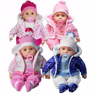 BiBi Doll 20  Lifelike Baby Doll Girls Boys Soft Bodied Toy OR 2 Clothes Sets • £14.99