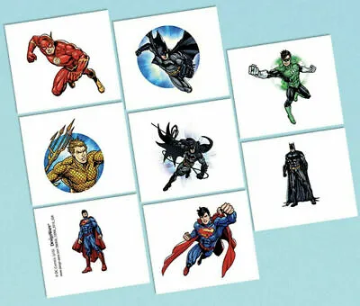 $8.95 • Buy Justice League Avengers Birthday Loot Bag Tattoo Favours Party Supplies 