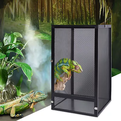 Reptile Screen Cage Terrarium Chameleon Mesh Enclosure Habitat 360° Panoramic • $54.53