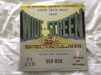 £8 • Buy MIKLOS ROZSA WIDESCREEN SPECTACULARS 1962 LP A1/B1 Flip-Back Orig Inner 