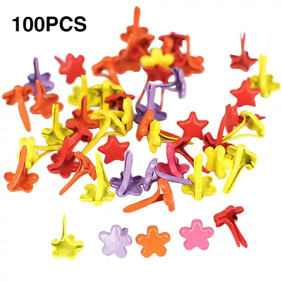 Split Pins Embellishments For Kids Paper Fastener Mini Brads Card Making • £5.87