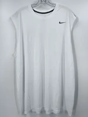 Miami Dolphins Game Used White Nike Dri-fit No Sleeve Dri-fit Shirt Size Xl • $10