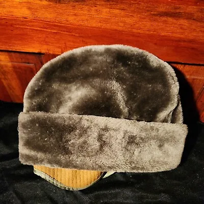 VTG Russian Style Mouton Cossack Men’s Hat Brown Fur Medium Union Made Ear Flaps • $21