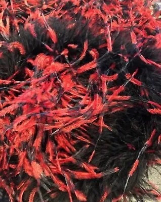 £20 • Buy Ostrich Feather Boa Black With Red Tip