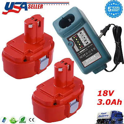 Replacement For Makita 1822 1834 1835 18V 3.0Ah Battery Charger 8391D 5036D PA18 • $147