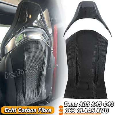 Fits Mercedes A35 A45 C43 C63 CLA45AMG Carbon Seat Cover Seats Cover • $252.39