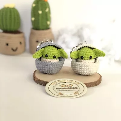1pc Baby Yoda Keychain- Crochet Baby Yoda-Handmade Crochet • $14.99