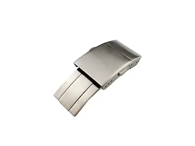 19mm Silver Stainless Steel Deployment Buckle Clasp Fit Longines Conquest Watch • £19.90