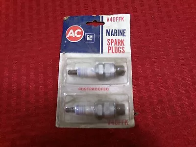 AC Delco Marine Spark Plugs V40FFK  NOS (2) • $18