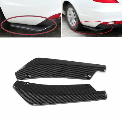 Carbon Fiber Style Rear Bumper Lip Diffuser Splitter Canard Protecter For Subaru • $25.58