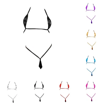 $13.32 • Buy Sexy Women Bikini Bra Micro G-string,Set Thong Lingerie Swimwear Underwear