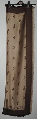 Hollister Ladies Brown Patterned Shawl / Pashmina • £4.24