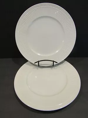 Mikasa ITALIAN COUNTRYSIDE DD200 Set Of 2 DINNER PLATES 11.25  Ribbed Edge • $24.99