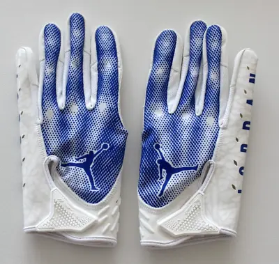 Nike Jordan Vapor Jet 7.0 Football Gloves Men's Large White/Game Royal • $71.95