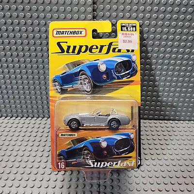 2005 1:64 Matchbox Superfast Limited KB Toys Diecast Shelby Cobra MOC Mattel • $10