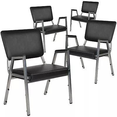 Flash Furniture Vinyl Bariatric Medical Chair Black Set Of 4 (4XUDG60443672BV) • $620.51