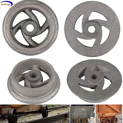 4pcs Mining Ore Car Small Track Mine Cart Wheel Cast Iron 7 1/4 Diameter For LG • $122.99