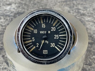 $75 • Buy 🔥VINTAGE STEWART WARNER VACUUM GUAGE 0-30 Inch Pound RANGE Gasser Hot Rat Rod🔥