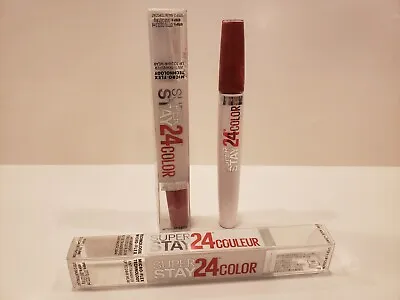 Maybelline~Lot Of 2~Super Stay 24 Color 2-Step Liquid Lipstick~#015 All Day Cher • $14.99