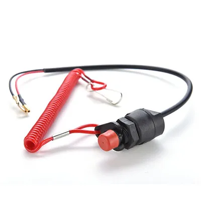 Boat Motor Stop Kill Switch With Safety Tether Lanyard Cord For Yamaha Outboard • $16.84